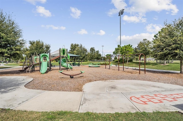 view of jungle gym