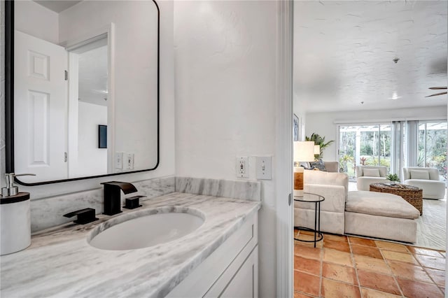 bathroom with vanity