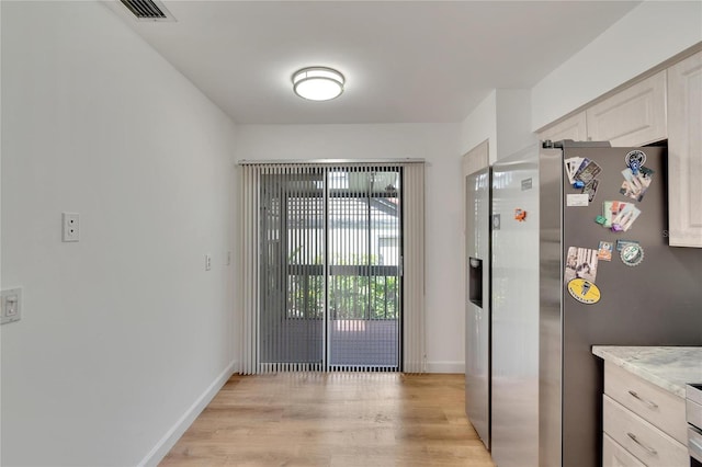 entryway featuring light wood-type flooring