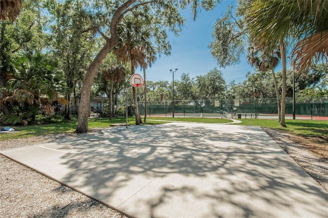 view of sport court