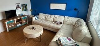 living room featuring wood-type flooring