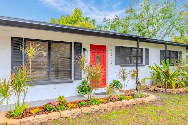 view of ranch-style home