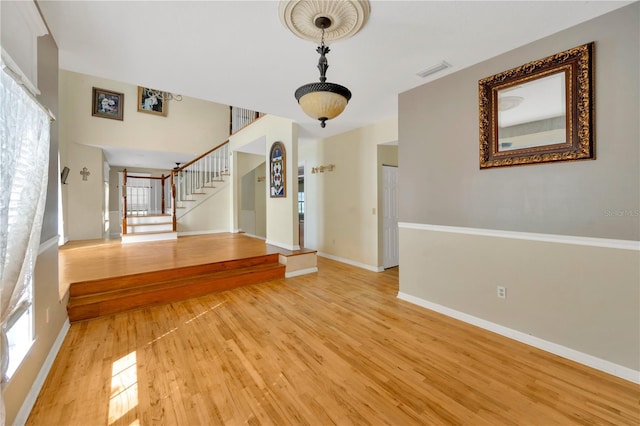 interior space featuring light hardwood / wood-style flooring