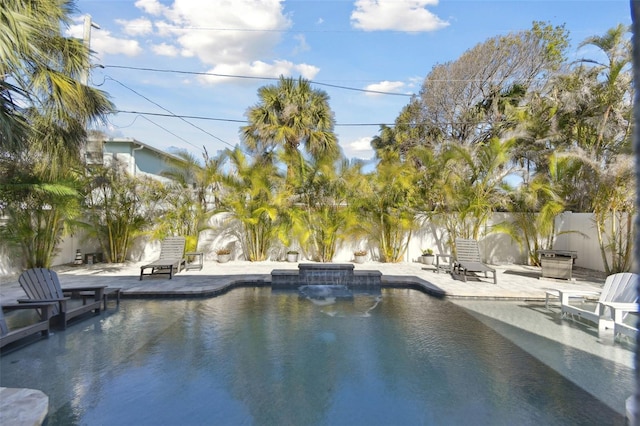 view of pool with a patio area