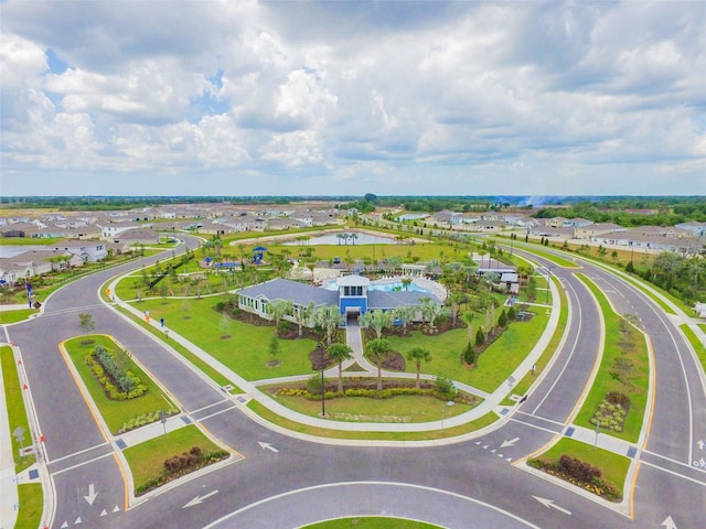 drone / aerial view featuring a residential view