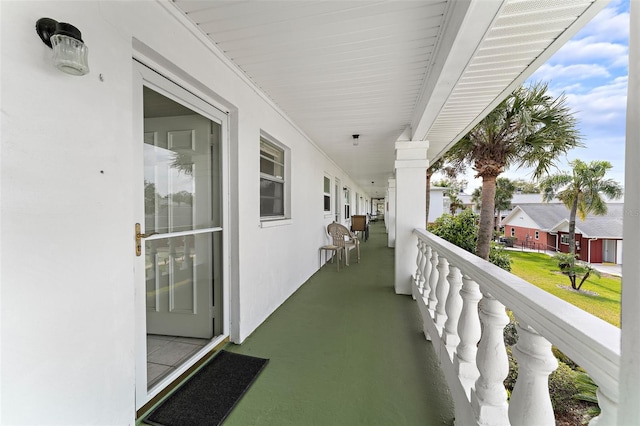 view of balcony