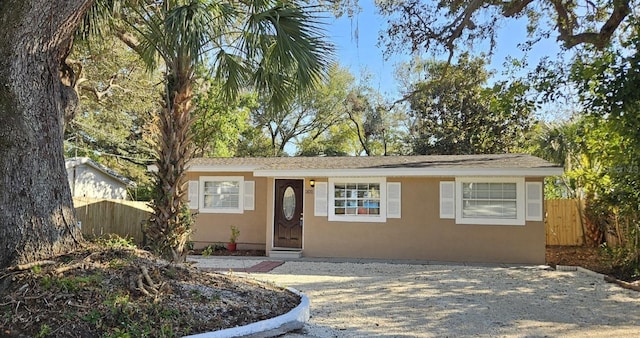 view of front of home