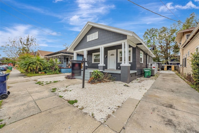 view of front of house featuring covered porch