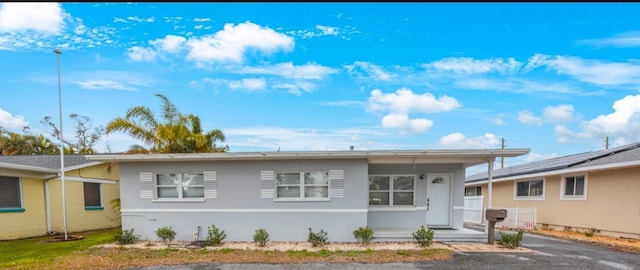 view of front of home