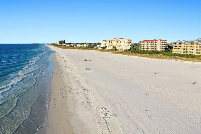 water view featuring a beach view