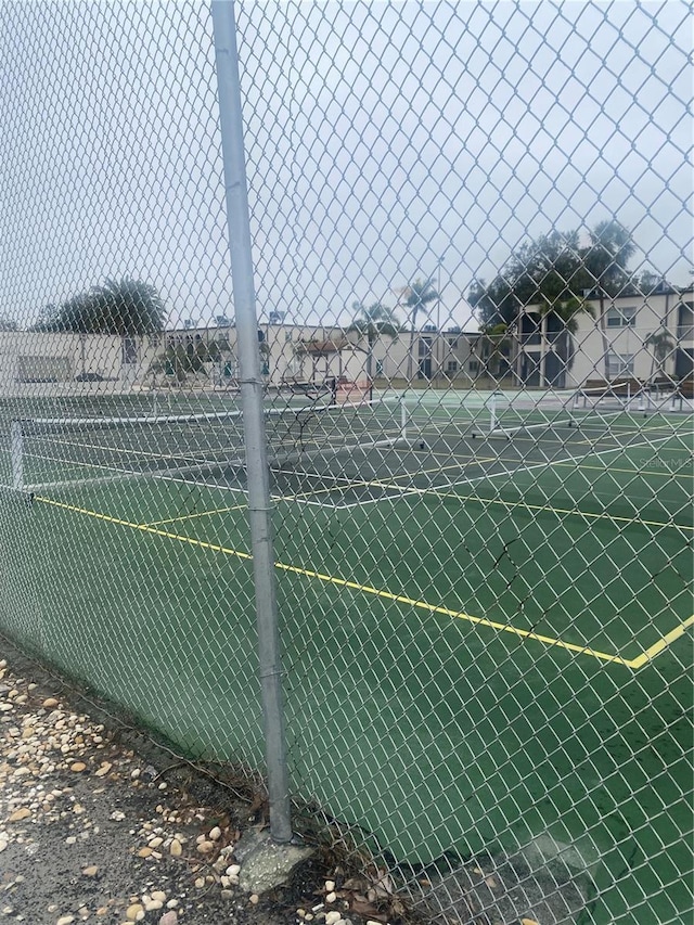 view of tennis court