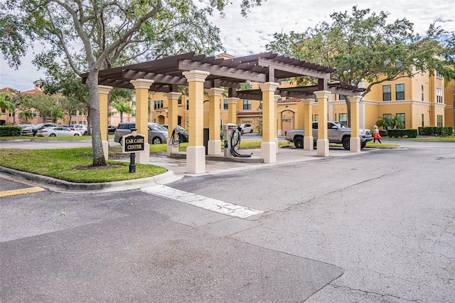 view of community with a pergola