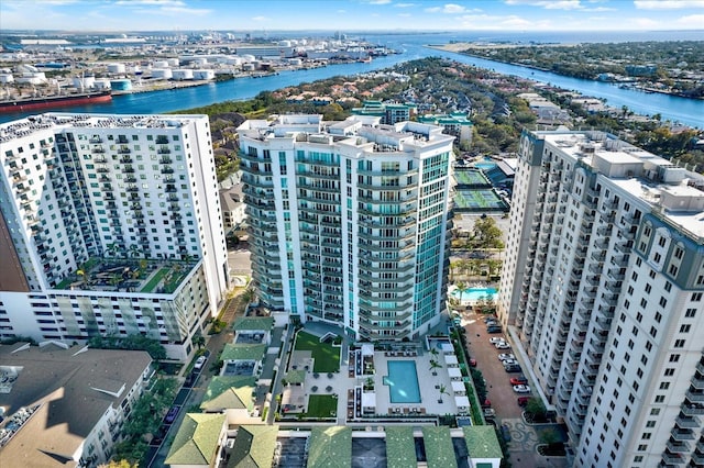 450 Knights Run Ave Unit 605, Tampa, FL 33602 - aerial view featuring a water view