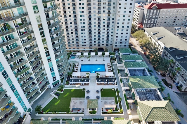 450 Knights Run Ave Unit 605, Tampa, FL 33602 - bird's eye view