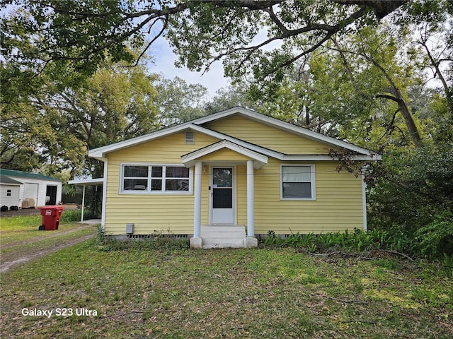 view of bungalow-style house