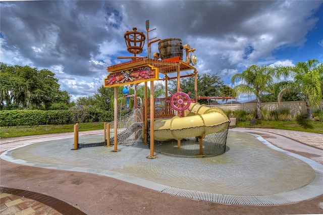 view of jungle gym