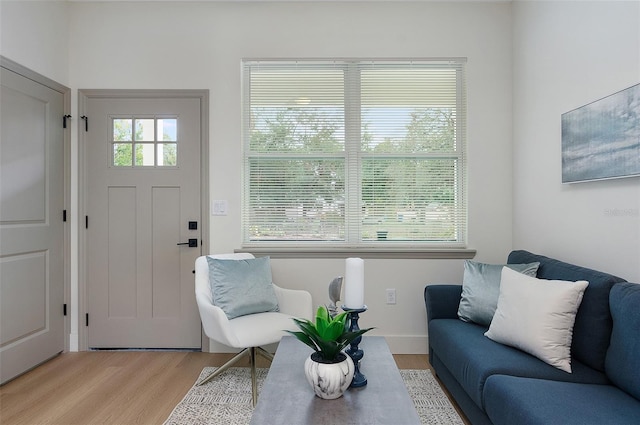 interior space featuring light hardwood / wood-style floors