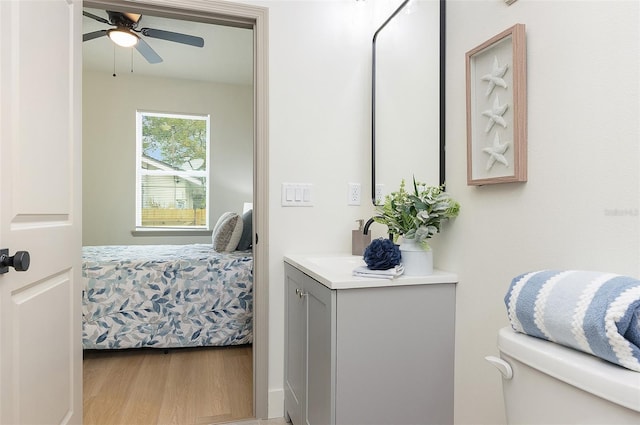 bedroom featuring light hardwood / wood-style floors