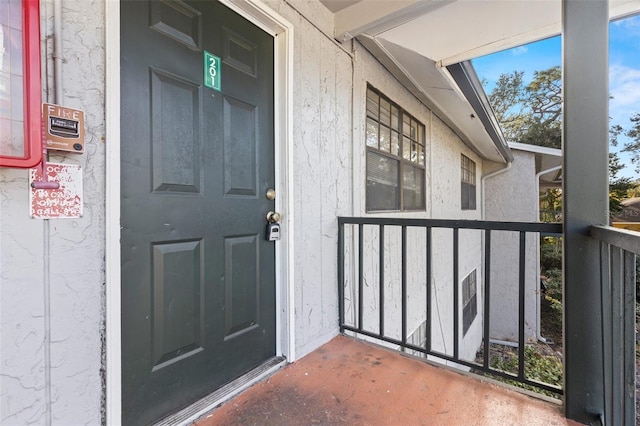 view of entrance to property