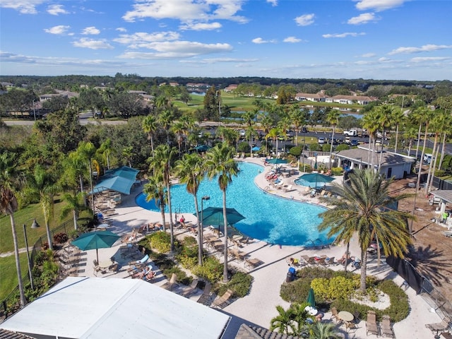 birds eye view of property