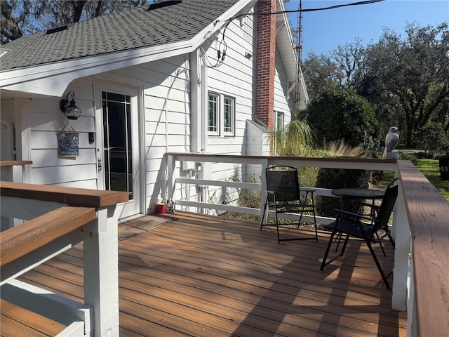 view of wooden terrace