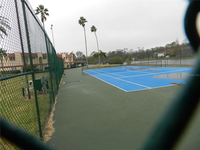 view of sport court