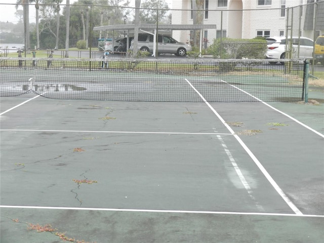 view of tennis court