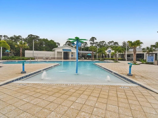 view of pool with a patio