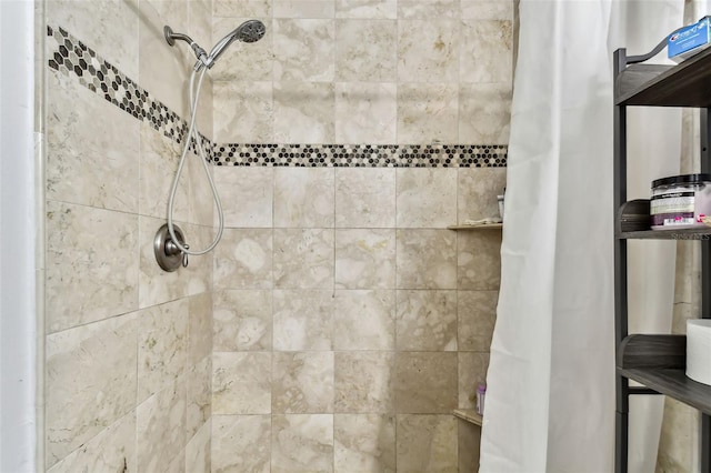 bathroom with walk in shower