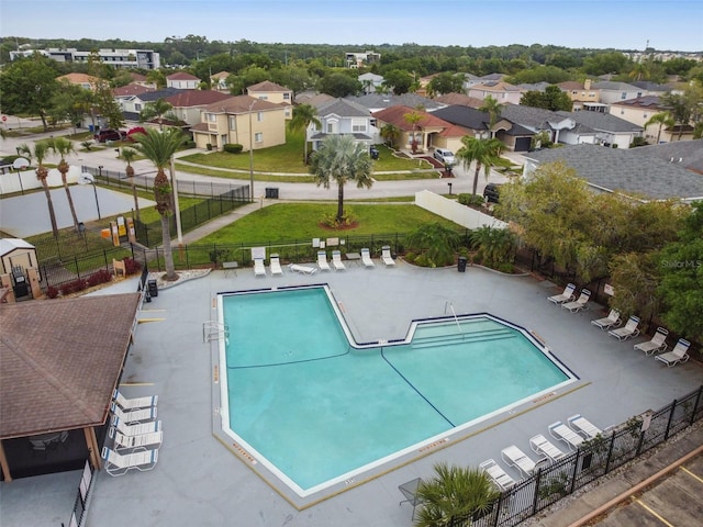 view of pool with a patio area