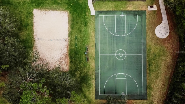 view of basketball court