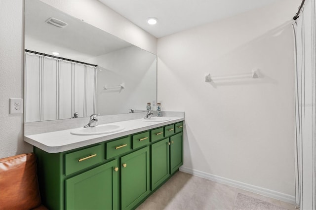 bathroom with vanity