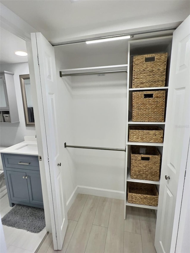 closet with sink