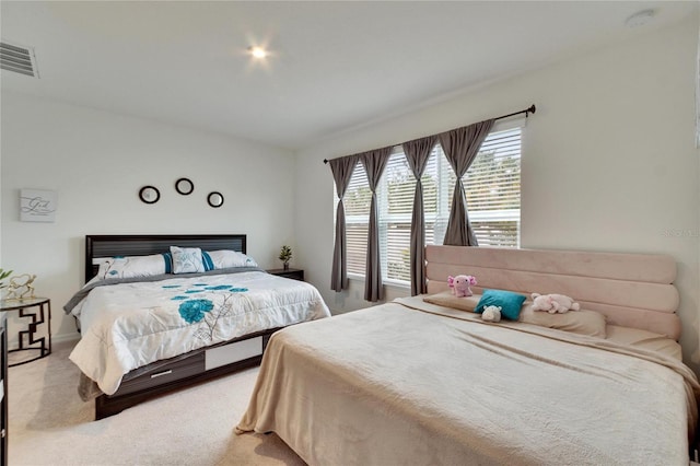 bedroom featuring carpet