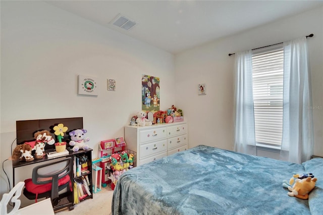 bedroom with carpet floors