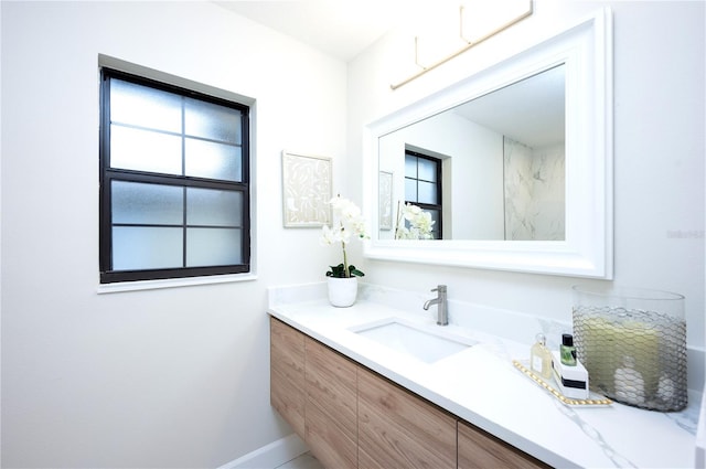 bathroom featuring vanity