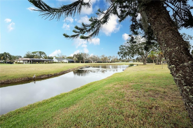 view of water feature