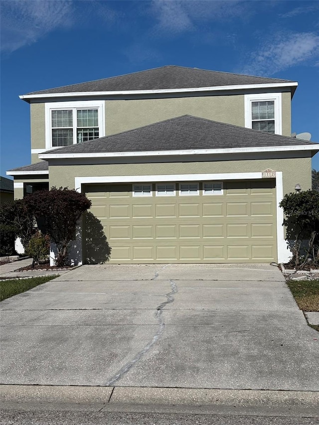 view of front of house featuring a garage