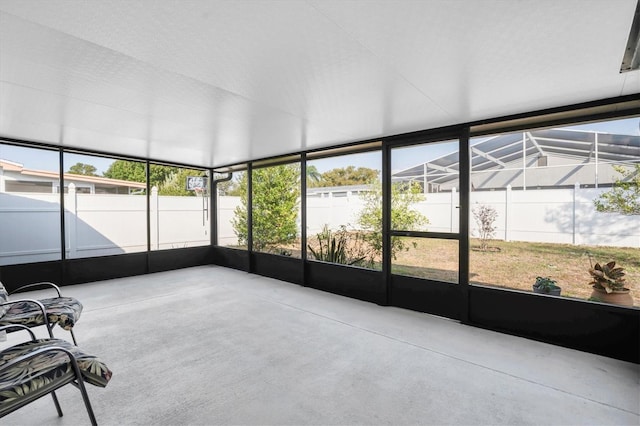 view of sunroom