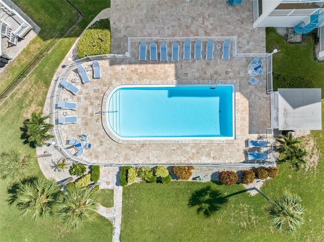 birds eye view of property