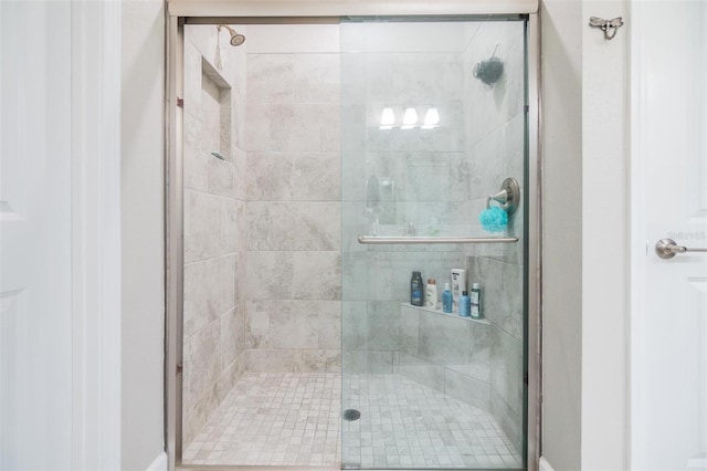 bathroom with walk in shower