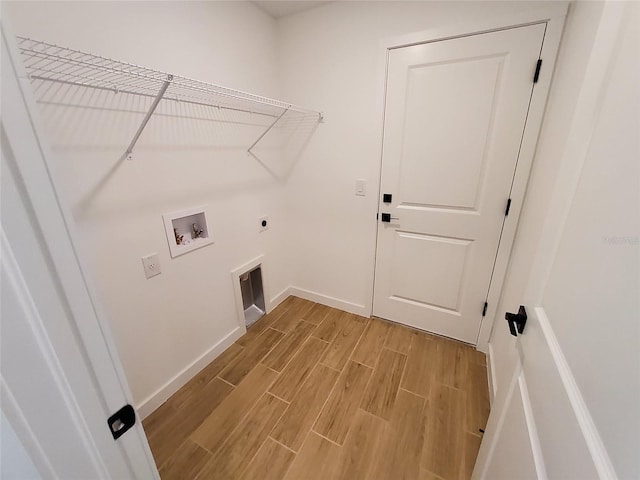 laundry room featuring washer hookup and hookup for an electric dryer