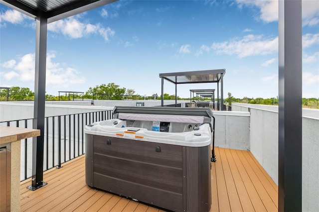 460 87th Ave N, Saint Petersburg, FL 33702 - deck featuring a hot tub