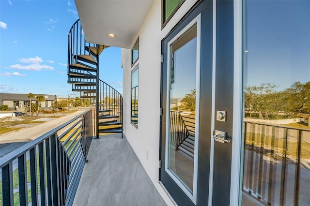 view of balcony