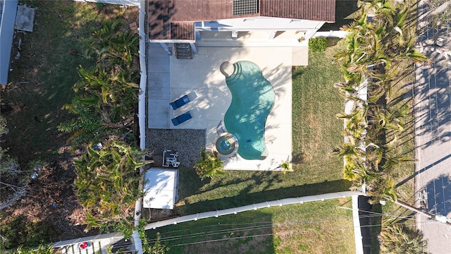 birds eye view of property