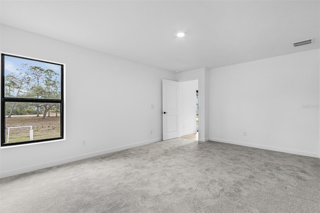 5710 Humkey St, North Port, FL 34291 - empty room with baseboards, visible vents, carpet floors, and recessed lighting