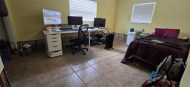 view of tiled bedroom