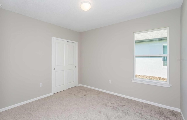 view of carpeted empty room