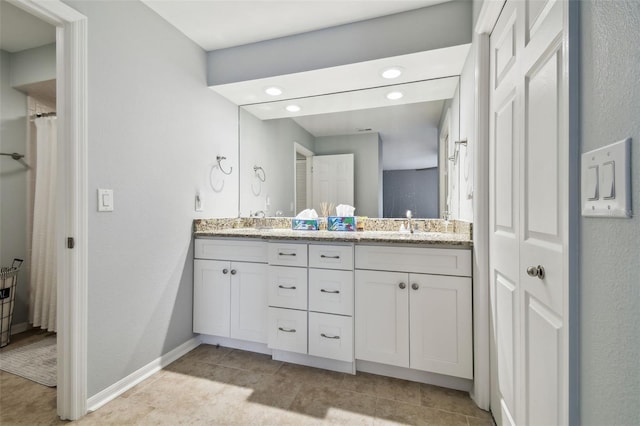 bathroom featuring vanity