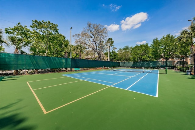 view of sport court